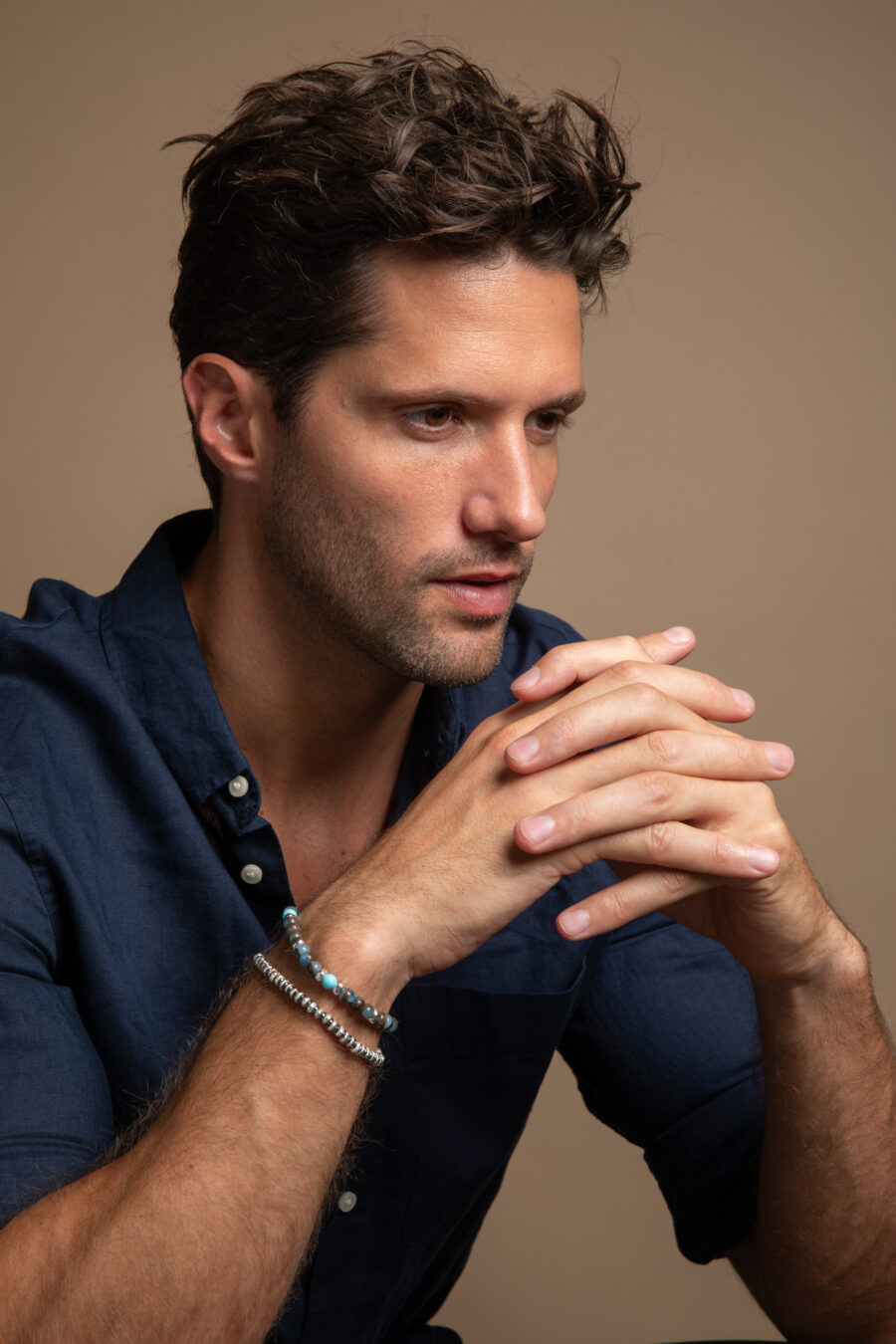 Soulman - bracciale uomo in argento naturale e pietre - immagine 2
