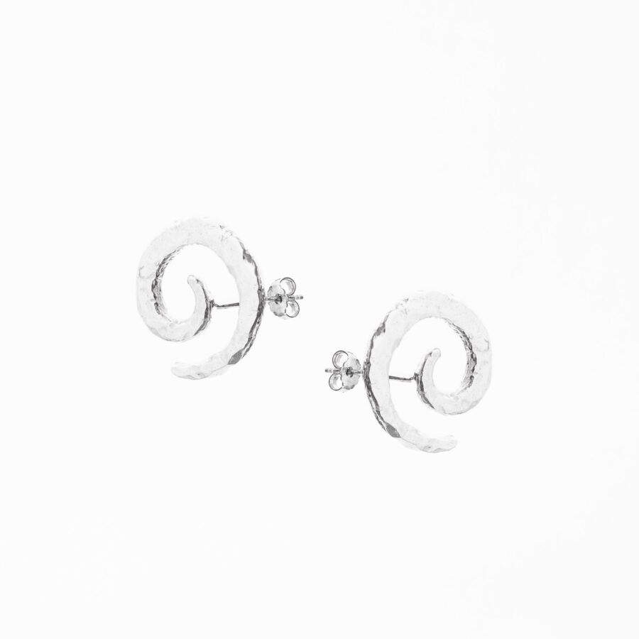 Twist - orecchini in argento naturale
