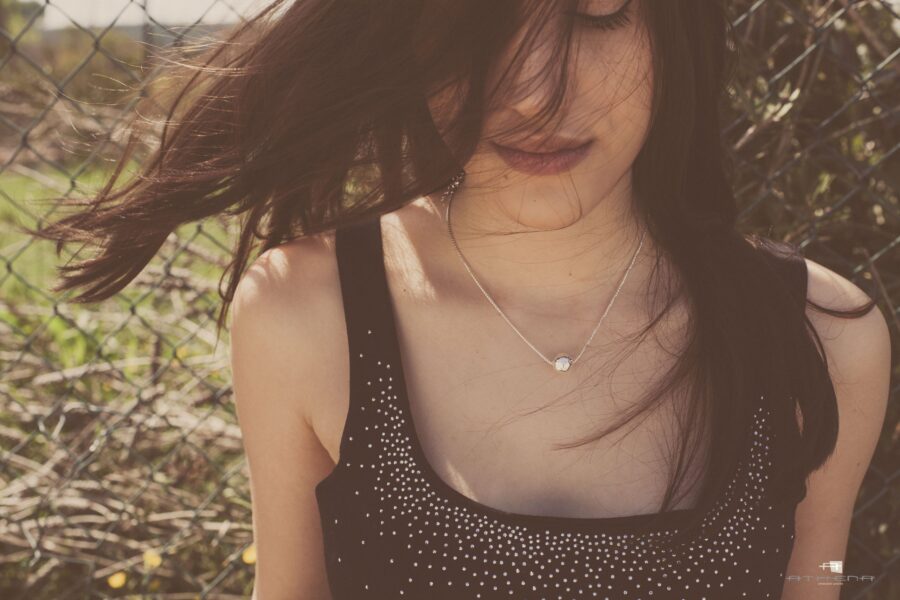 Sfera - collana in argento naturale - immagine 2