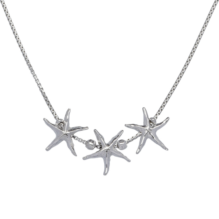 Oltremare - collana in argento naturale