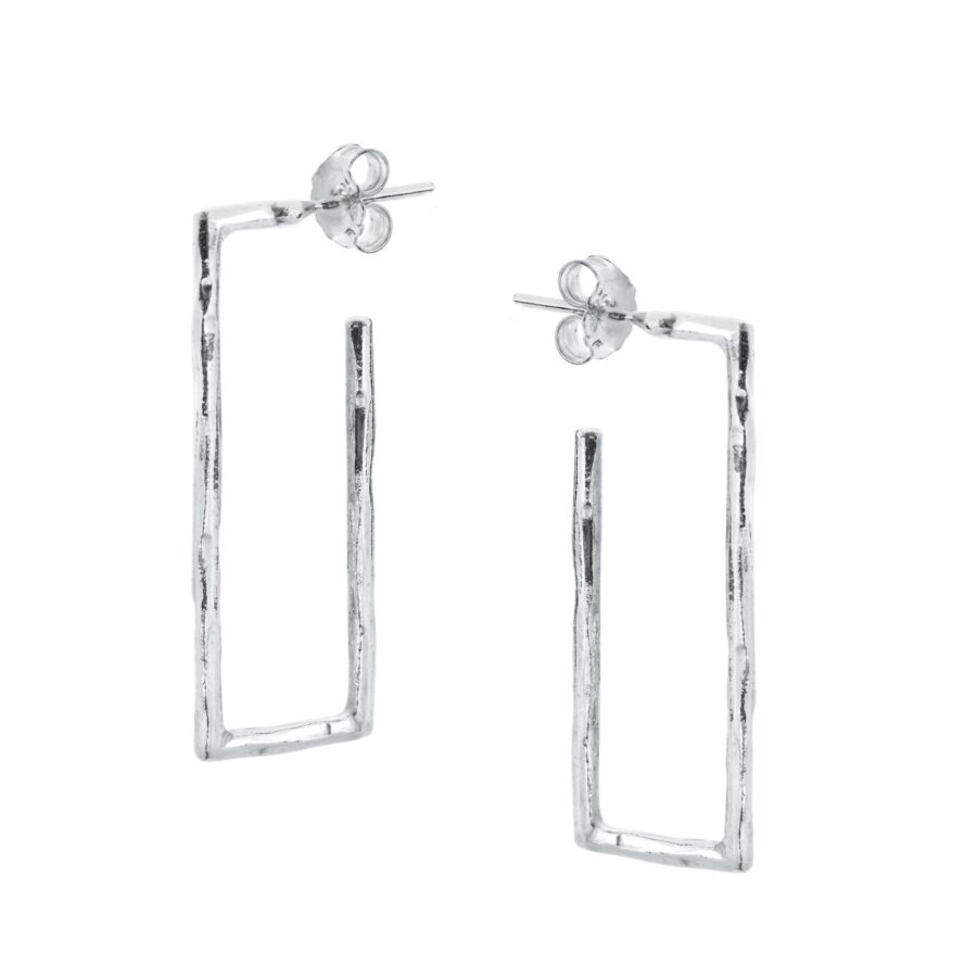 Q Be - orecchini in argento naturale