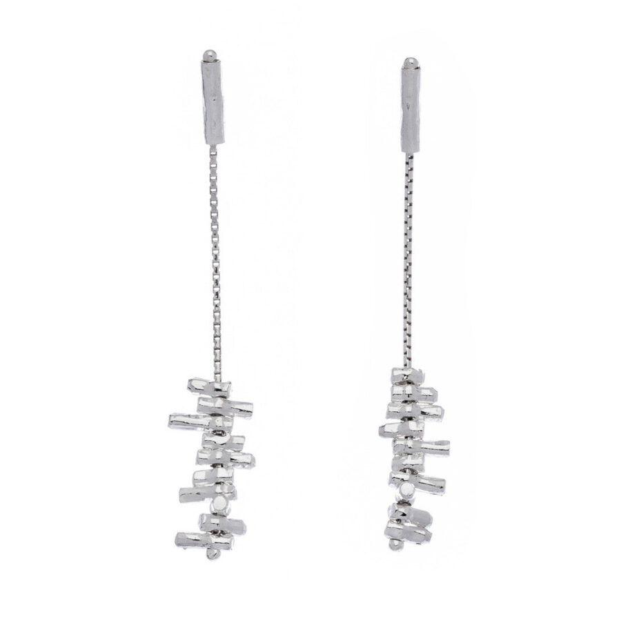 Greta - orecchini in argento naturale