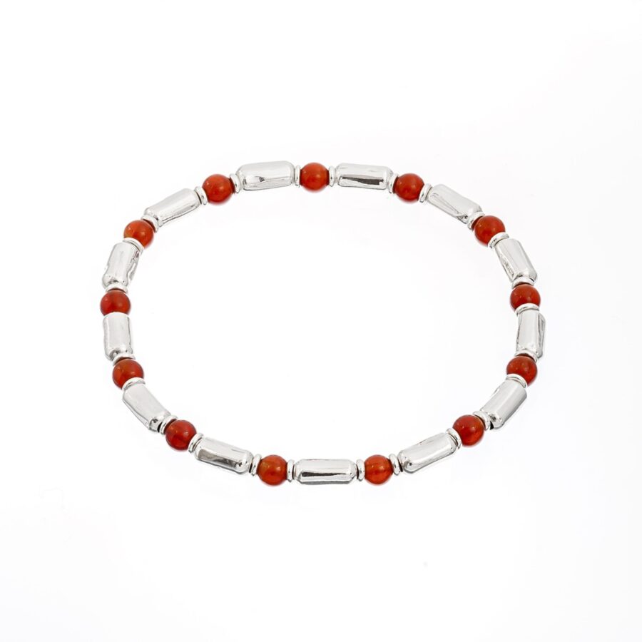 Brividi - bracciale in argento naturale e pietre