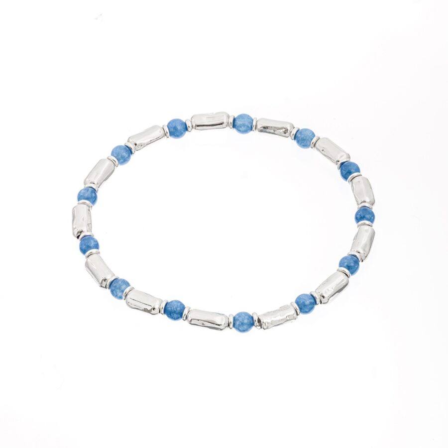 Brividi - bracciale in argento naturale e pietre