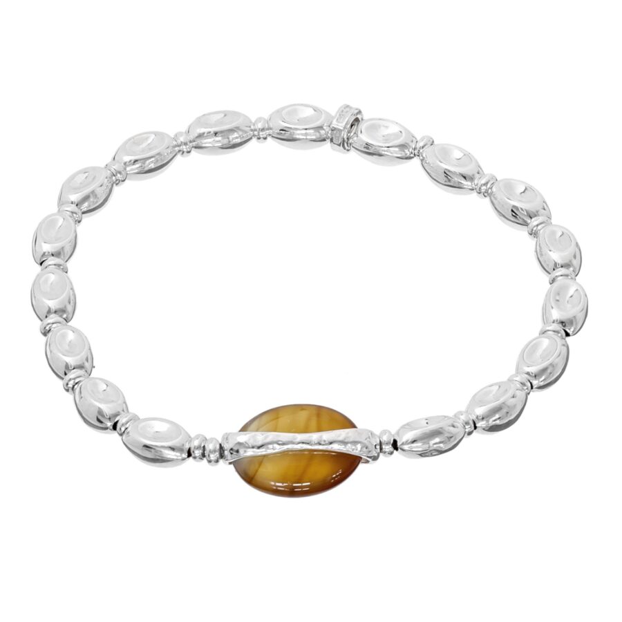 Brividi - bracciale in argento naturale e pietra