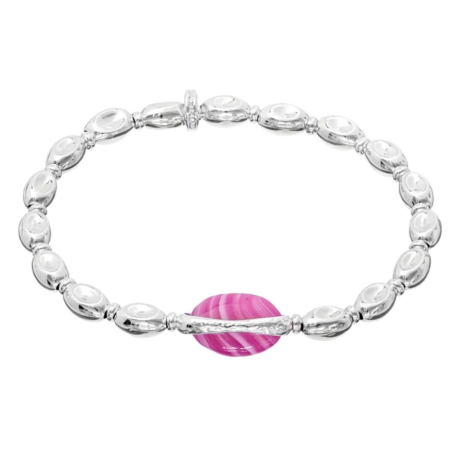 Brividi - bracciale in argento naturale e pietra