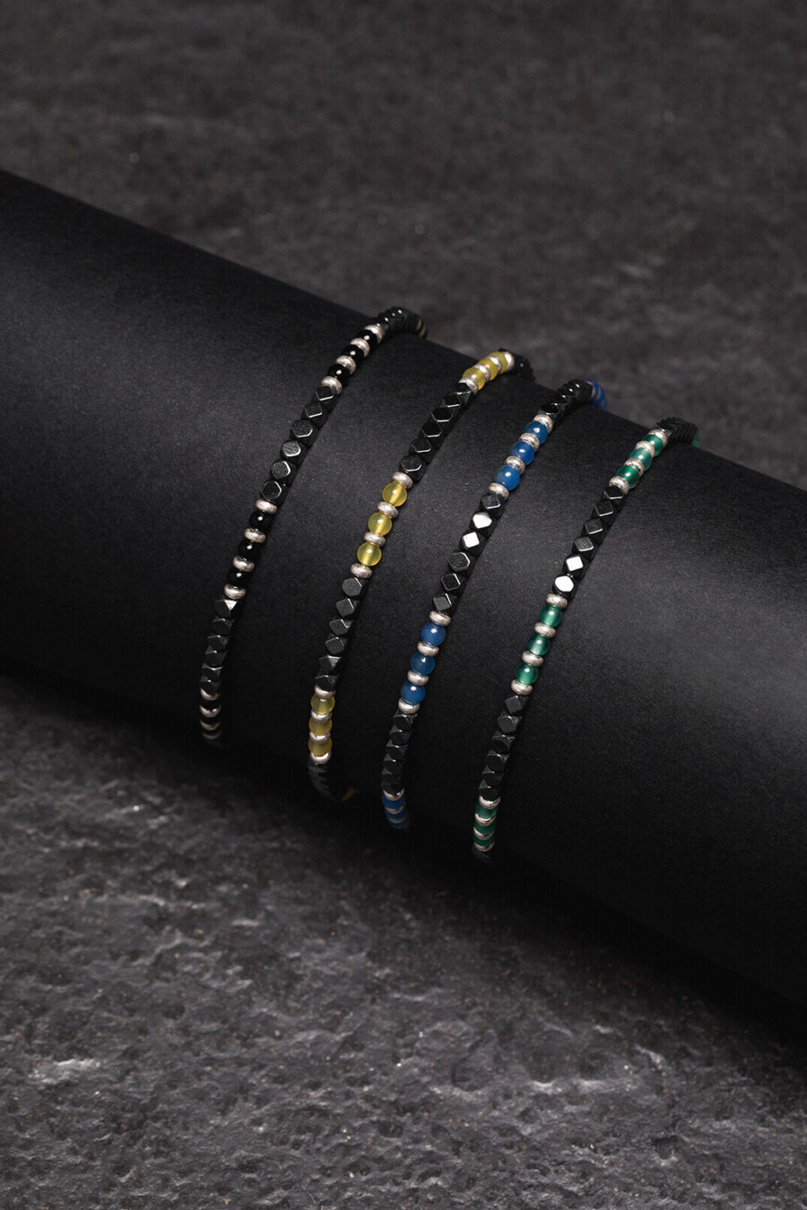 Soulman - bracciale uomo in argento naturale e pietre - immagine 2