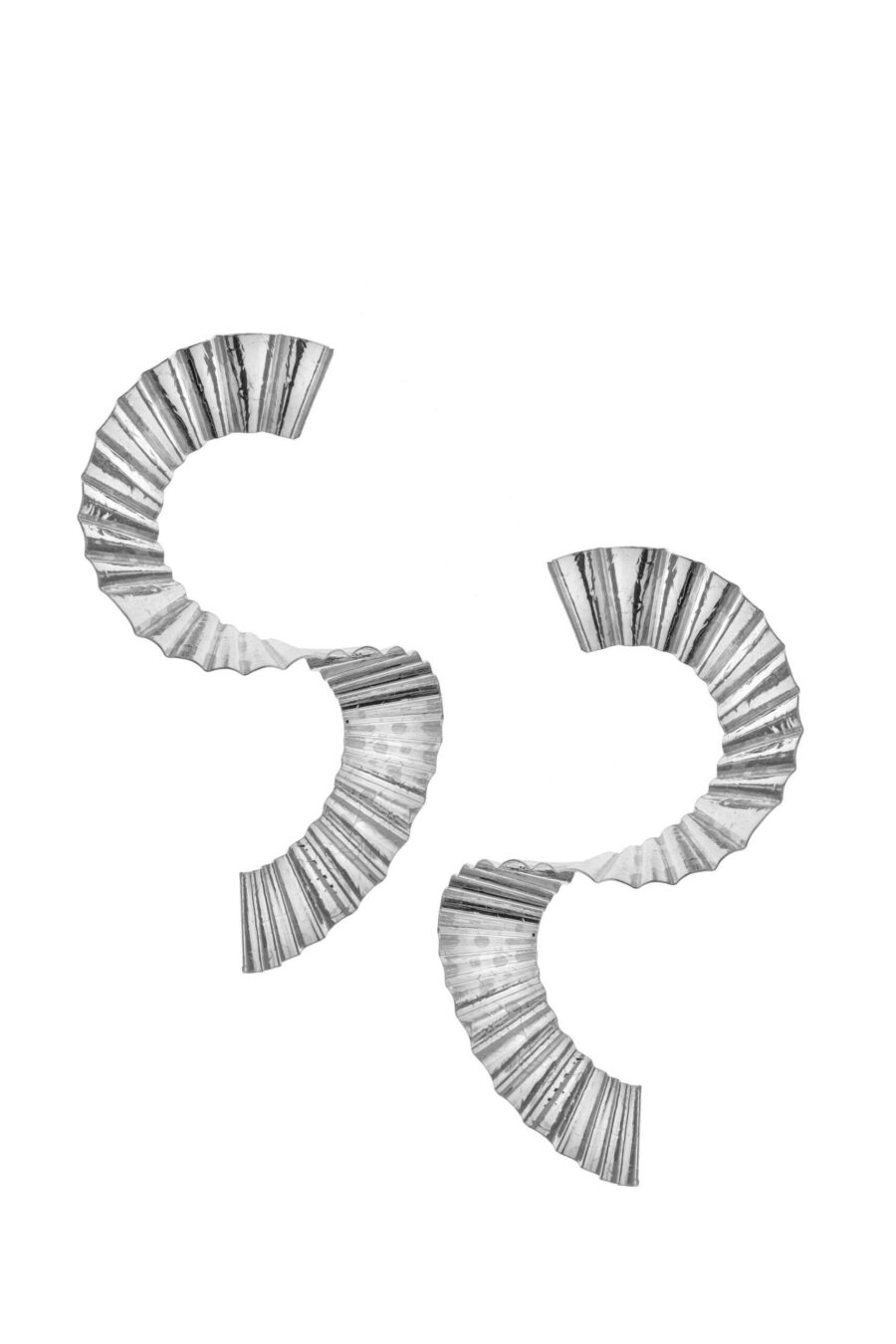Ego - orecchini in argento naturale