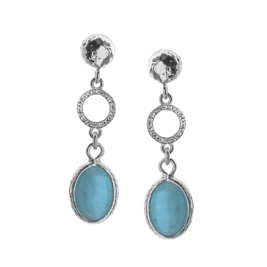 Euforia - orecchini in argento naturale e pietre