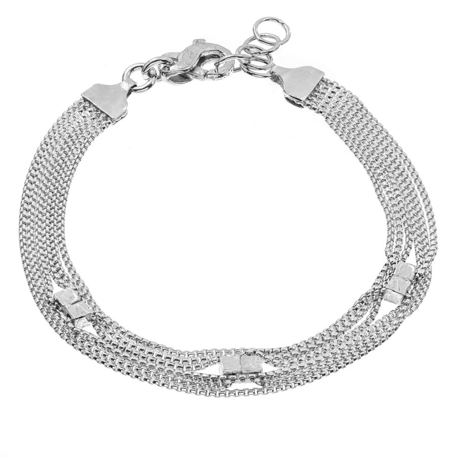 Briosa - bracciale in argento naturale
