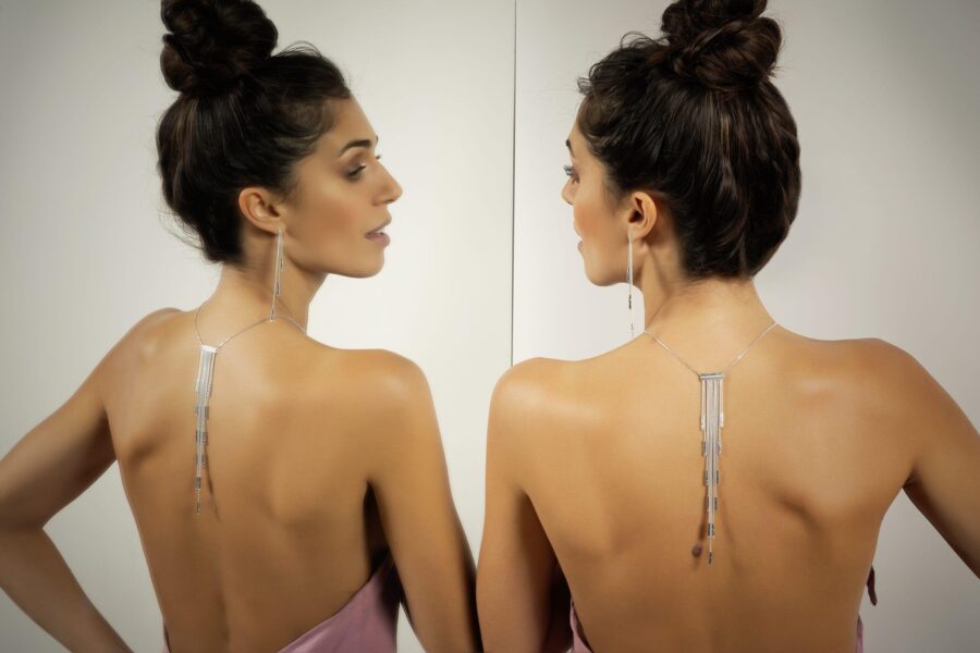 Scintille - orecchini in argento naturale - immagine 2