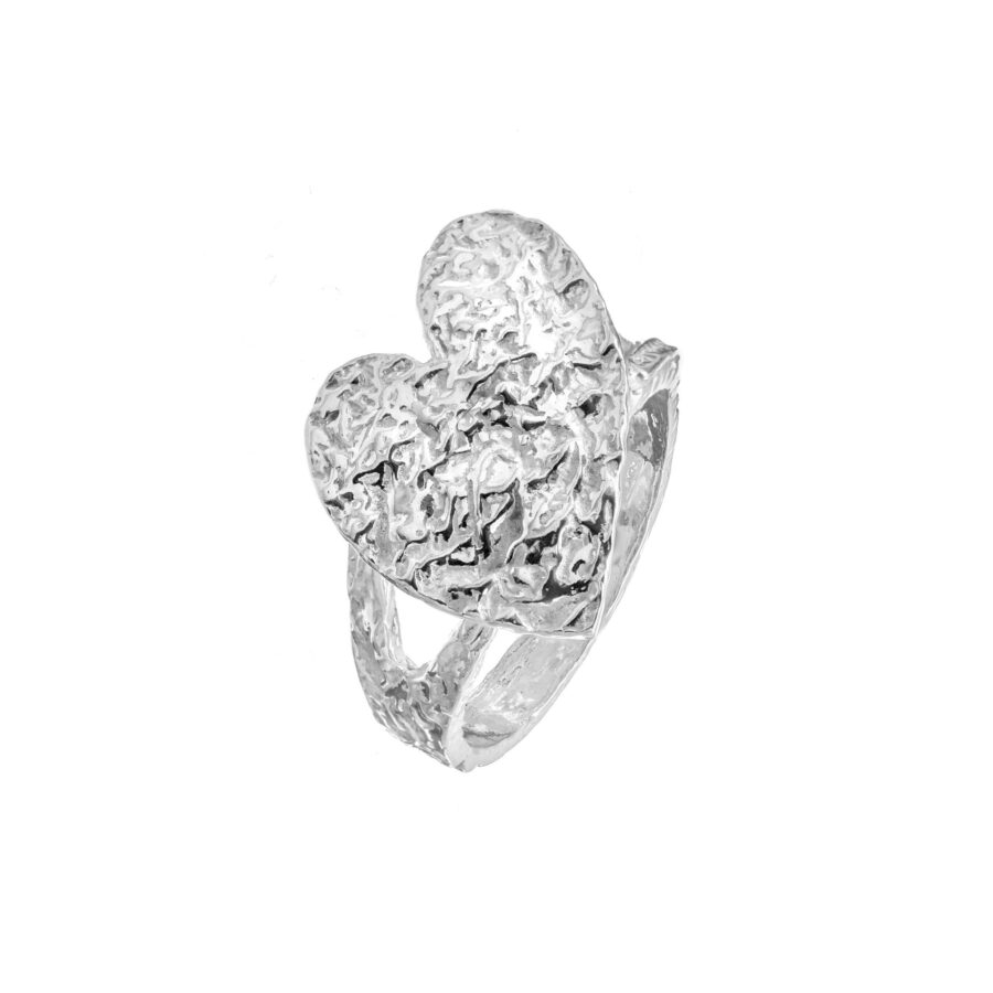 Alma - anello in argento naturale