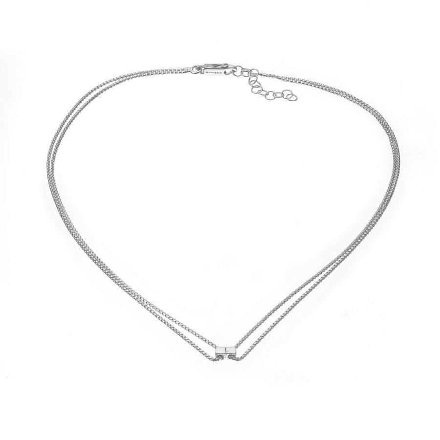 Briosa - collana in argento naturale