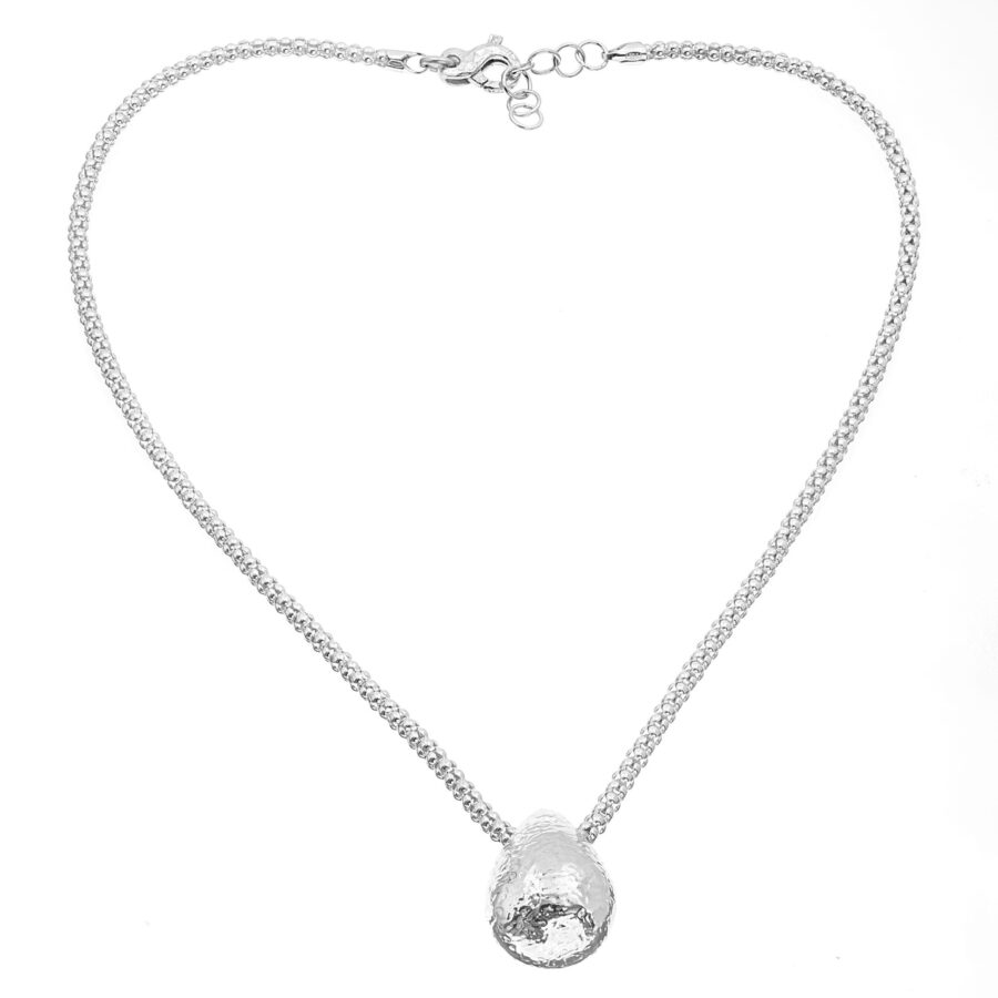 Sand - collana in argento naturale