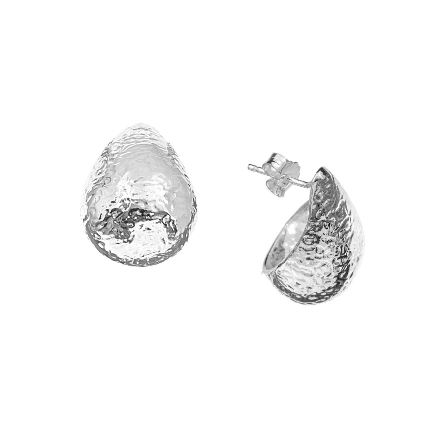 Sand - orecchini in argento naturale