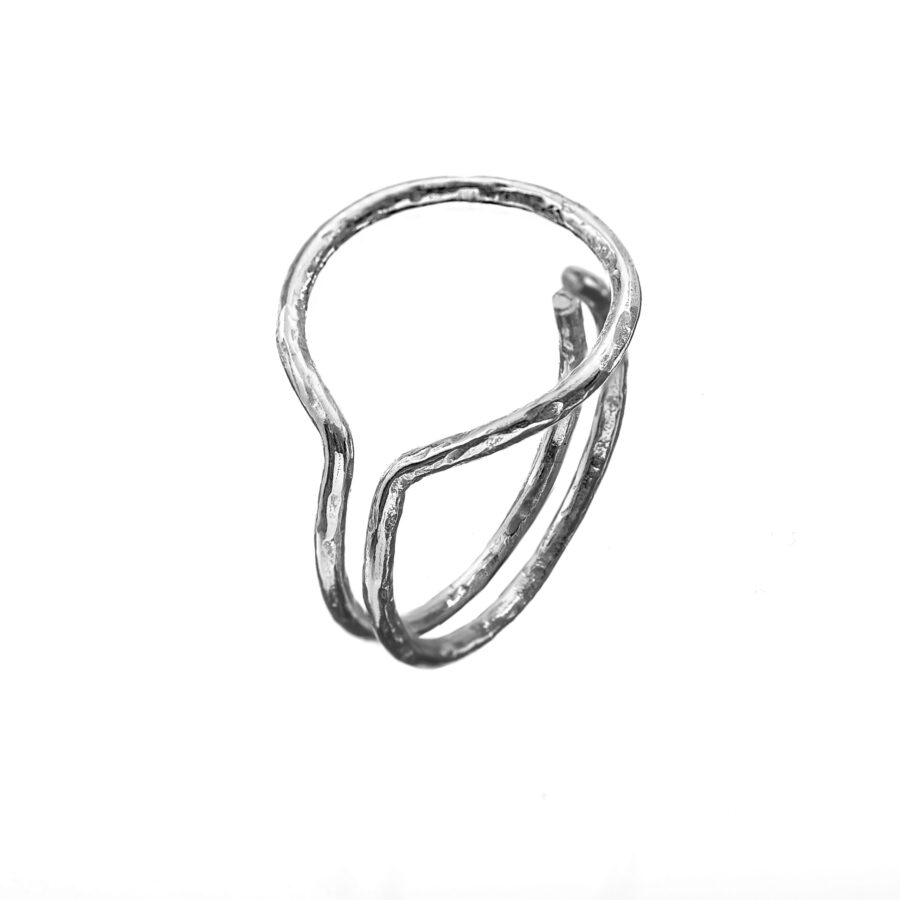 Elise - anello in argento naturale