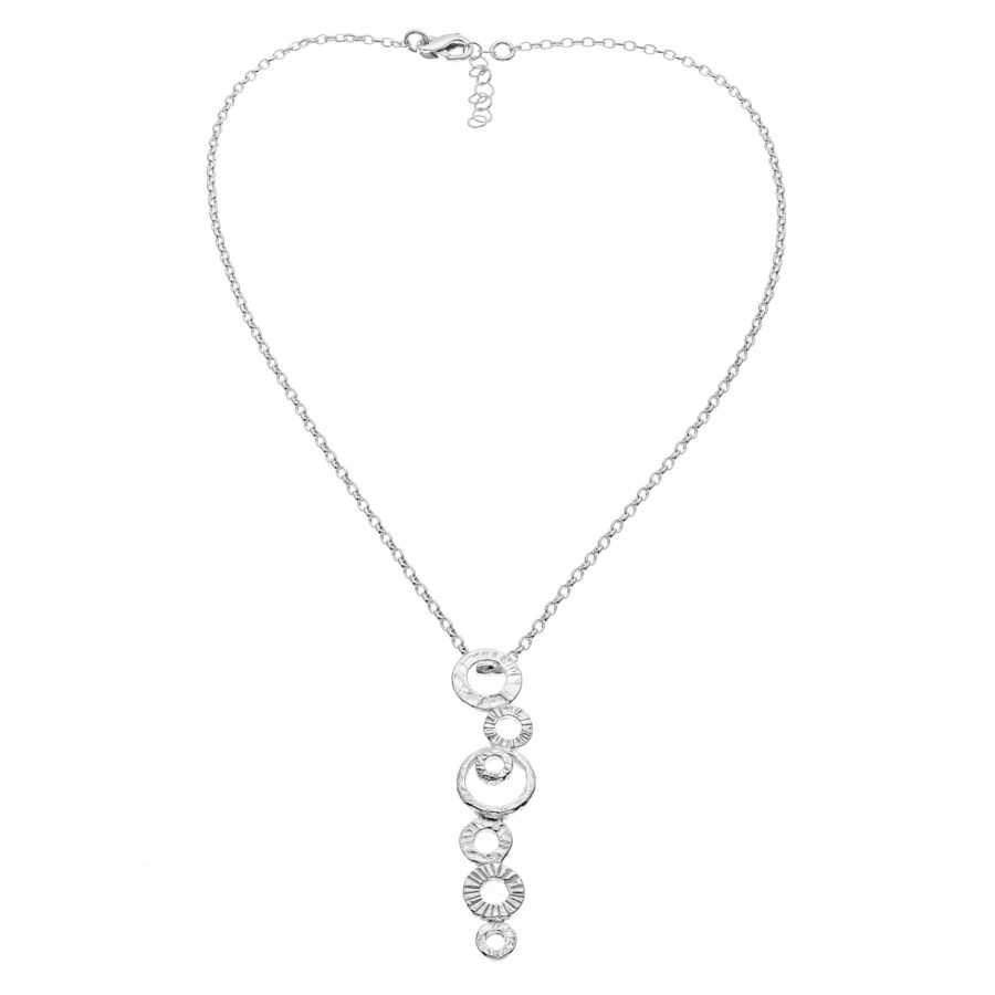 Clio - collana in argento naturale