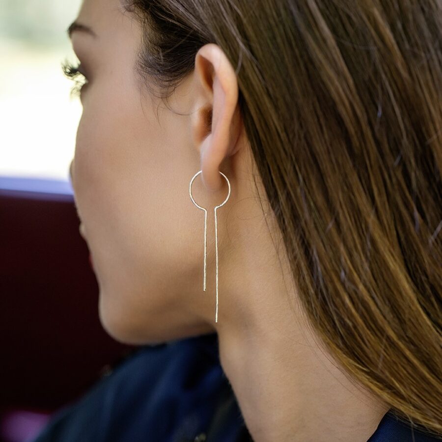 Elise - orecchini in argento naturale - immagine 3