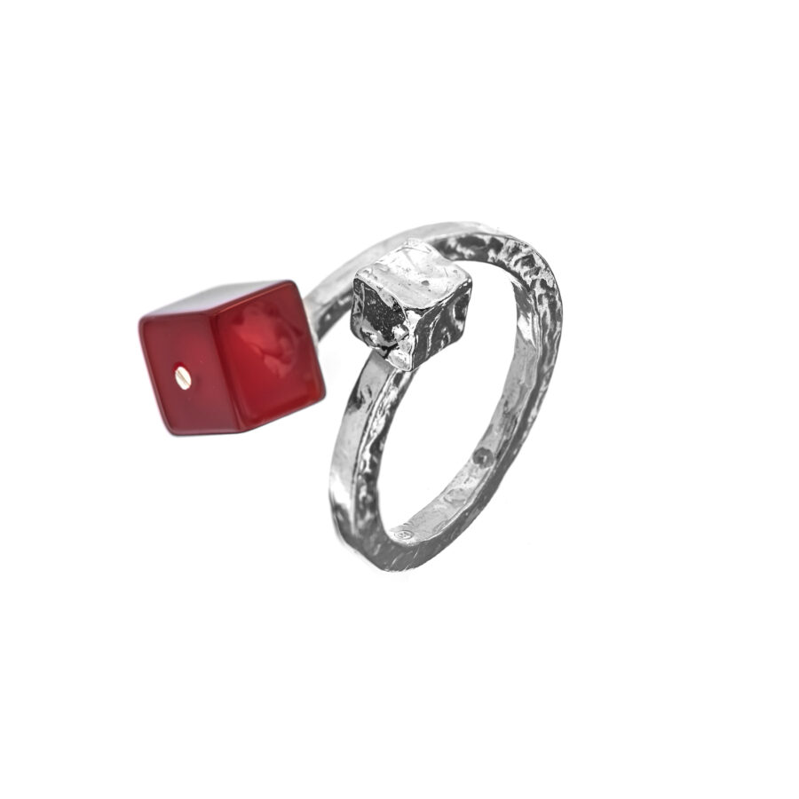 Helene - anello in argento naturale e pietre