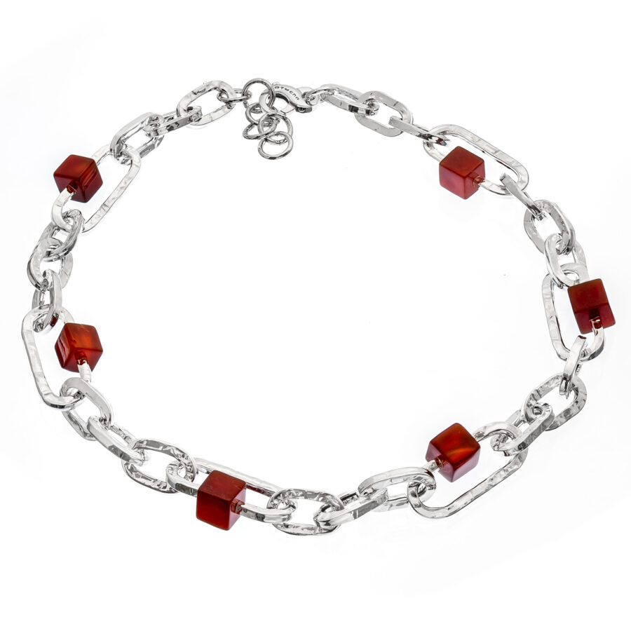Helene - collana in argento naturale e pietre