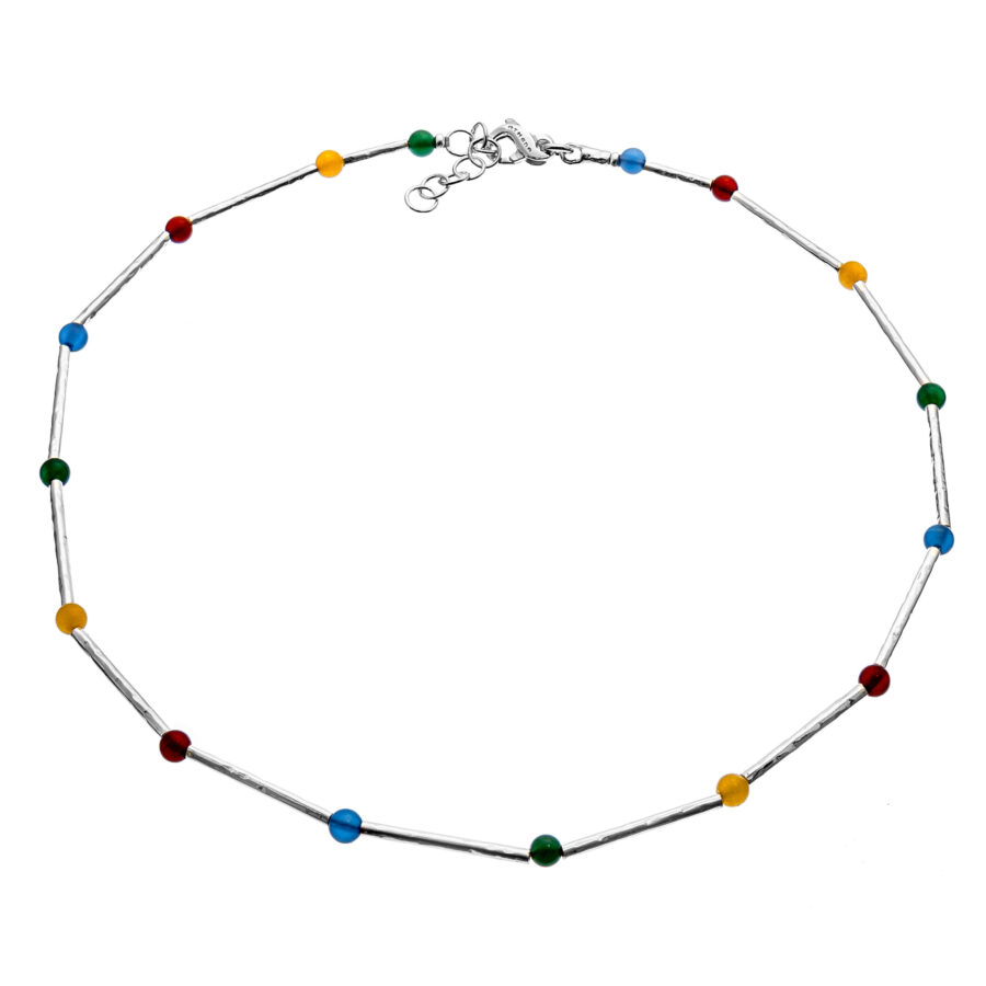 Miura - collana in argento naturale e pietre