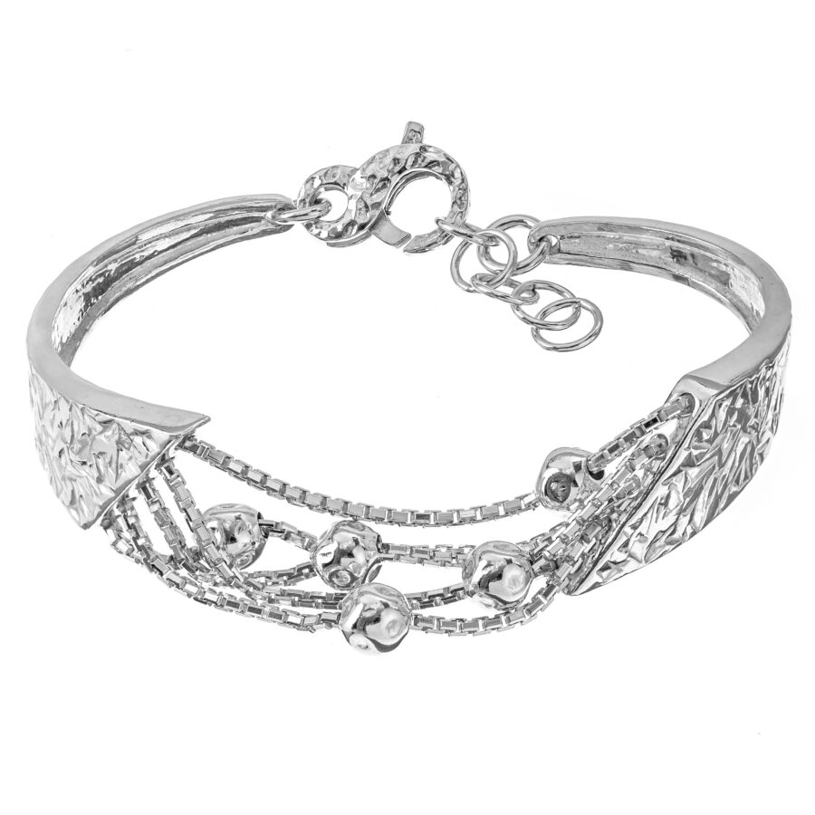 Mirage - bracciale in argento naturale
