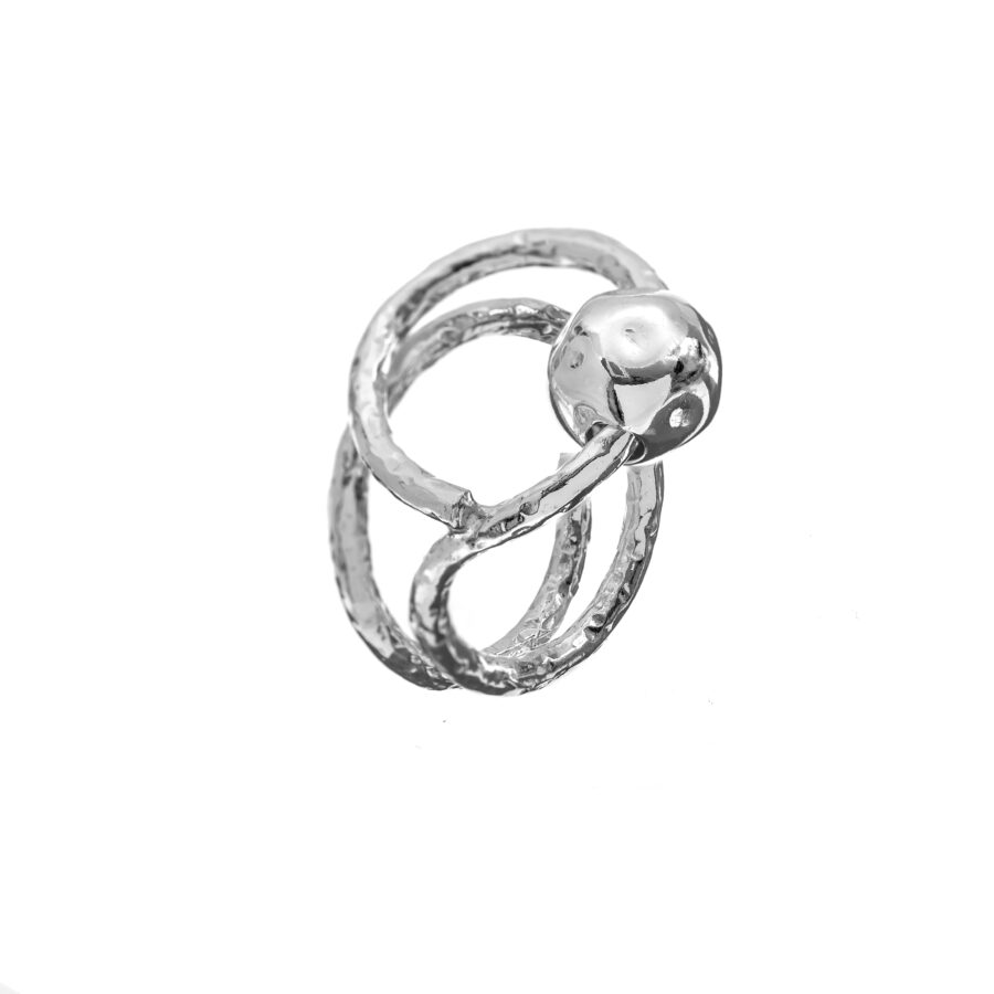 Alaia - anello in argento naturale