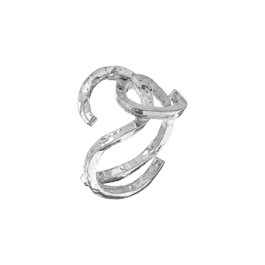 Tabas - anello in argento naturale