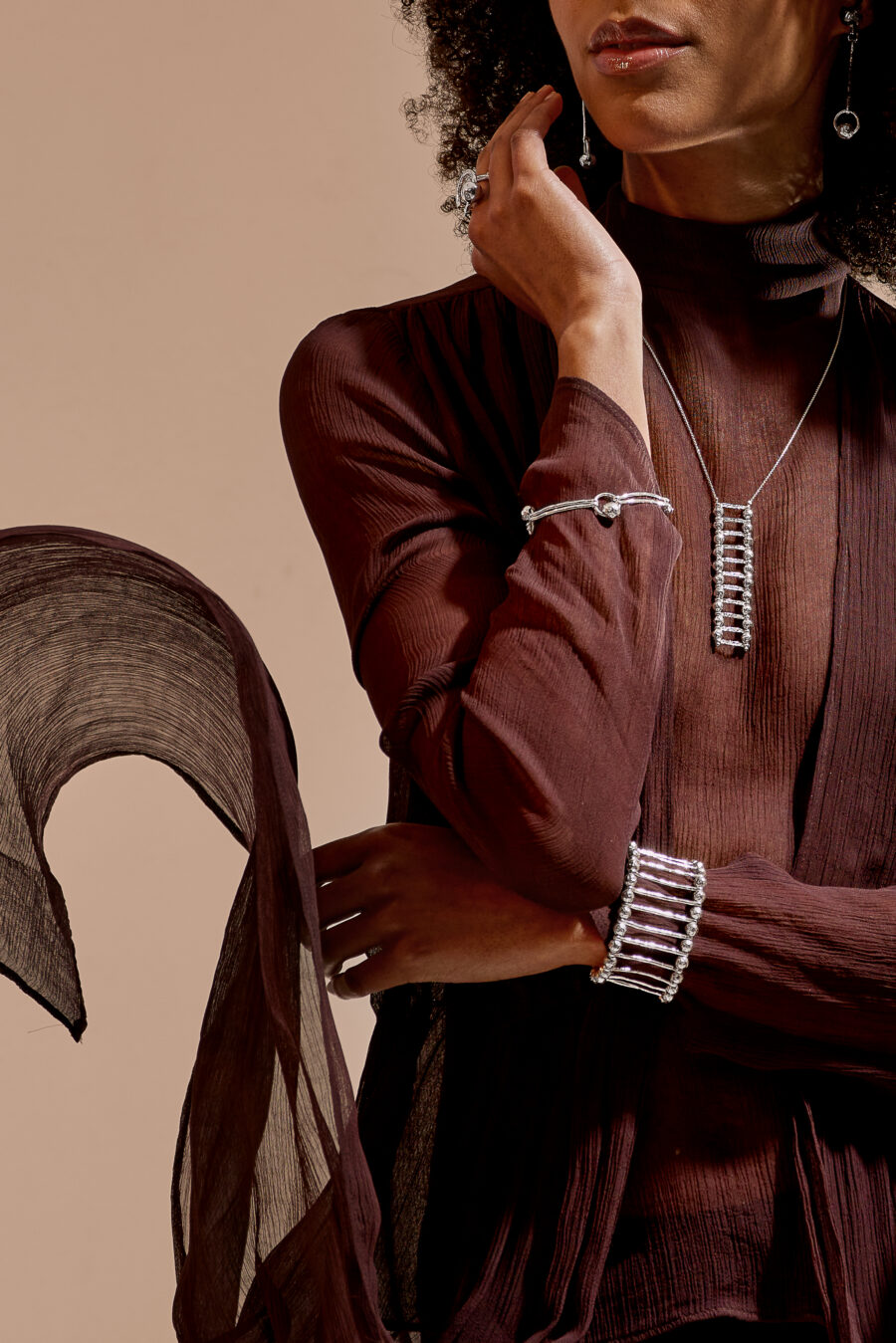 Alaia - bracciale in argento naturale - immagine 2