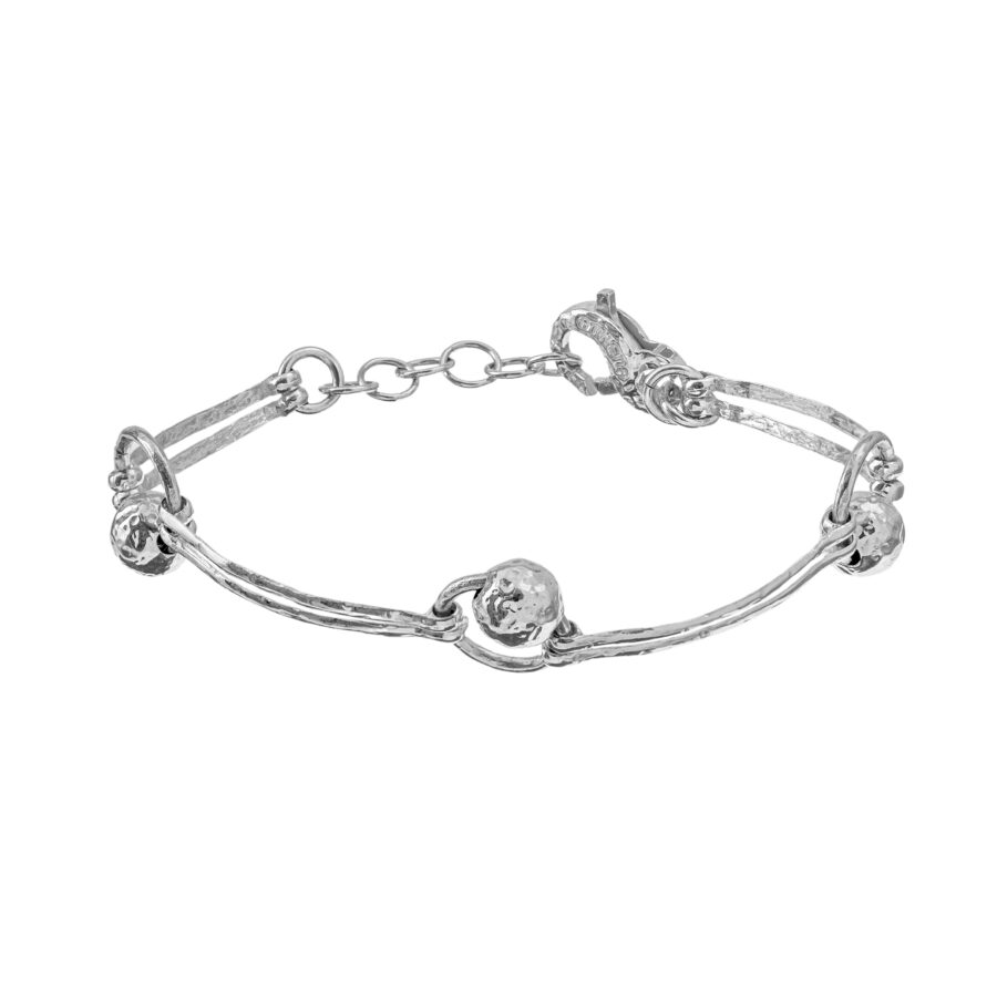 Alaia - bracciale in argento naturale
