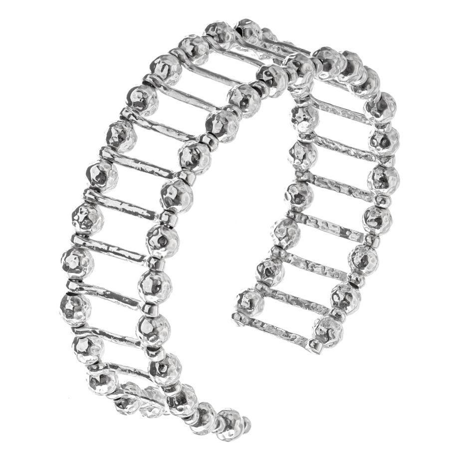 Alaia - bracciale in argento naturale