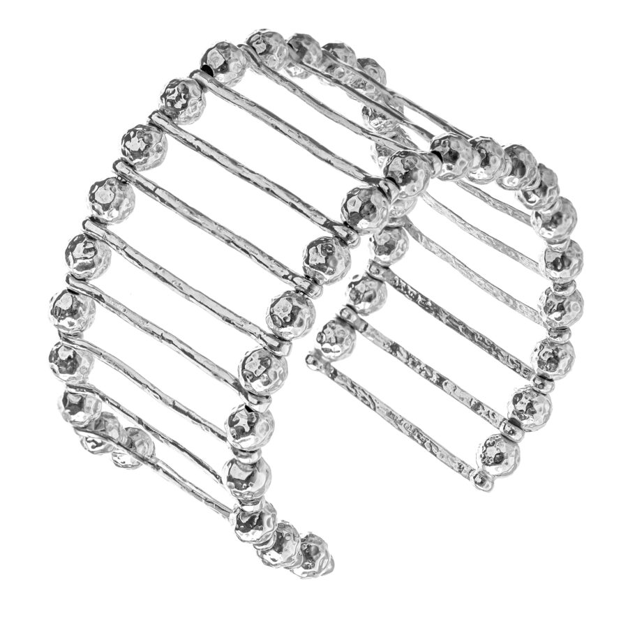 Alaia - bracciale in argento naturale