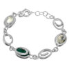 Oasi - bracciale in argento naturale e pietre