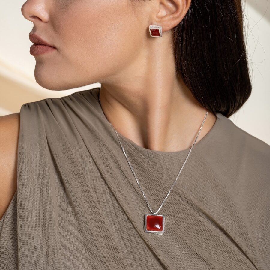 Petra - collana in argento naturale e pietra - immagine 2