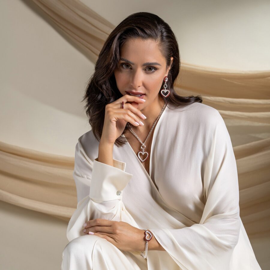 Agape - collana in argento naturale e pietre - immagine 2