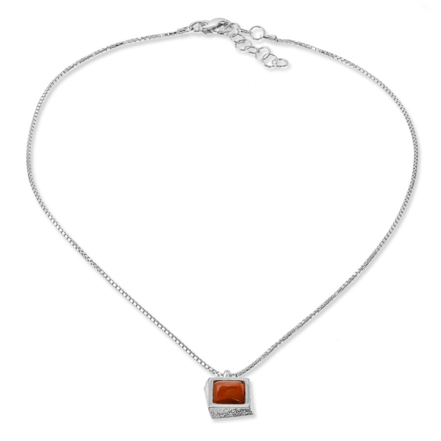 Petra - collana in argento naturale e pietra