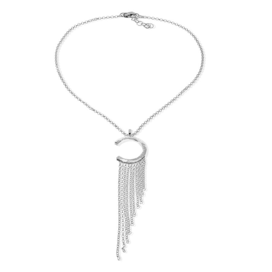 Dynamis - collana in argento naturale