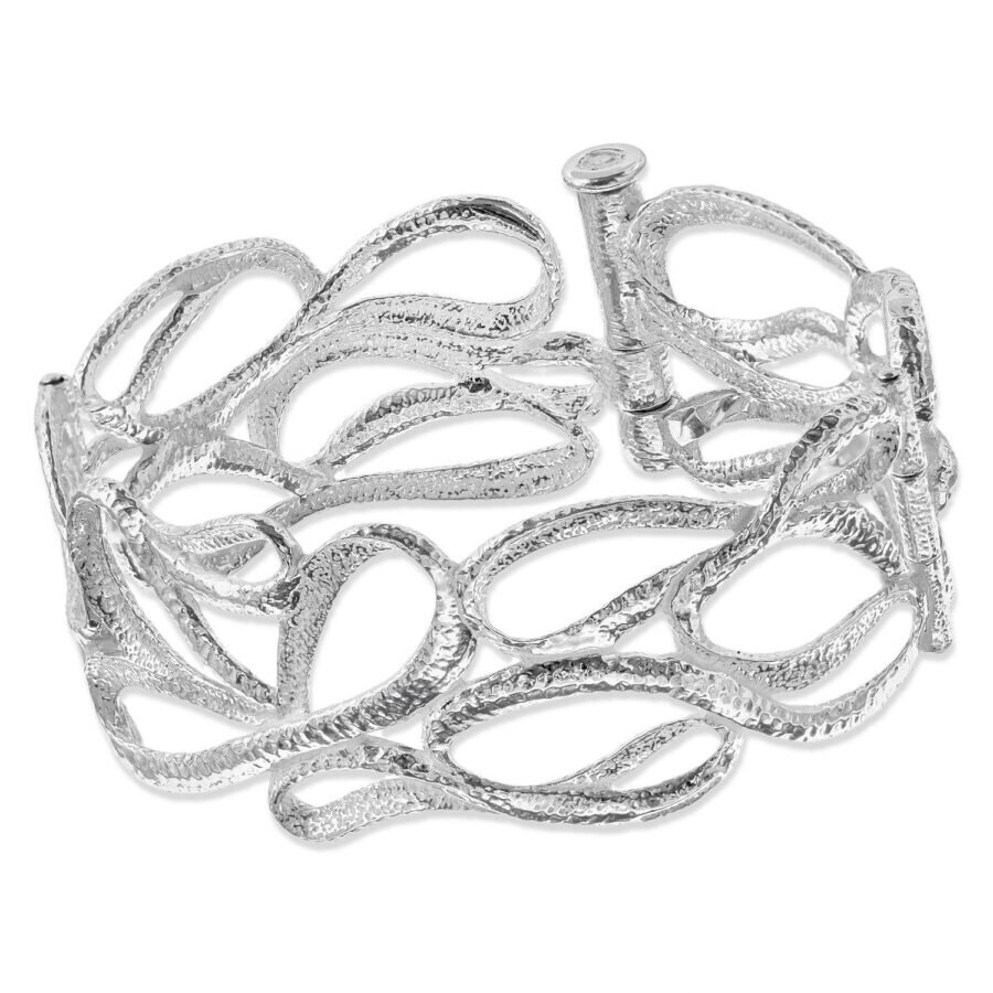 Atena - bracciale in argento naturale