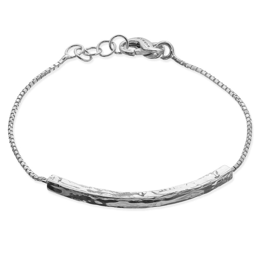 Seta - bracciale in argento naturale