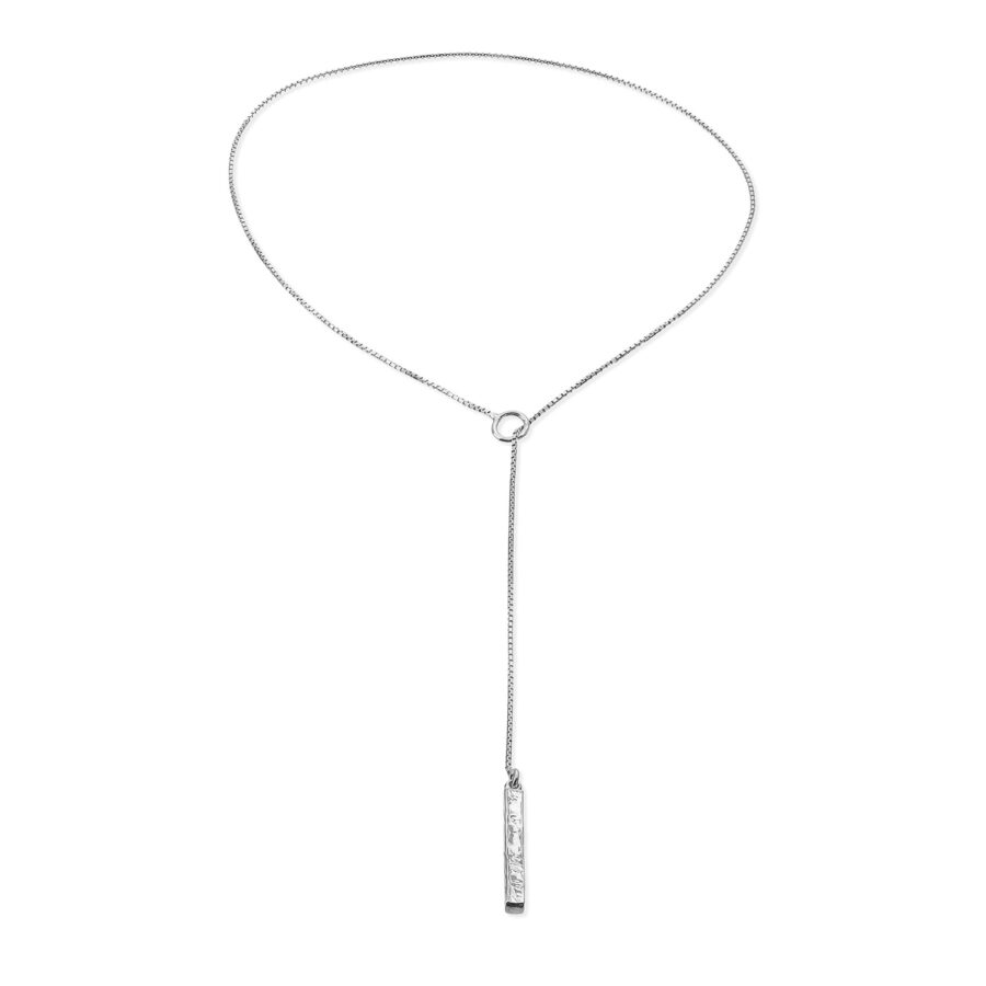 Seta  - collana in argento naturale