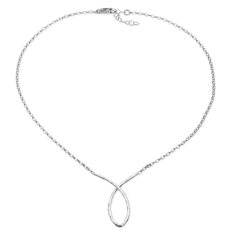 Infinity  - collana in argento naturale