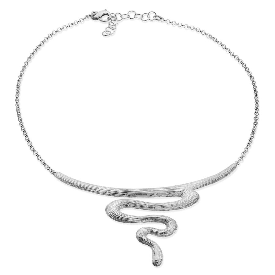 Medusa  - collana in argento naturale