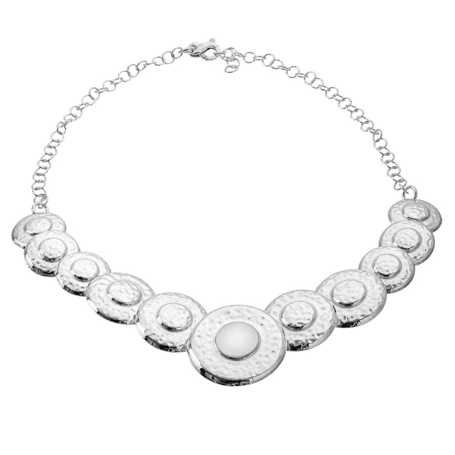 Chiara Luna - collana in argento naturale e madreperla