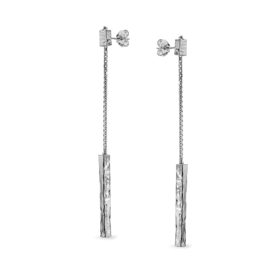 Seta - orecchini in argento naturale