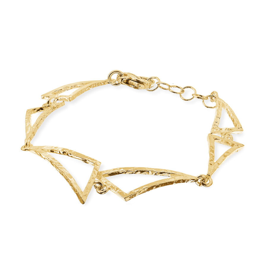 Archè - bracciale in argento dorato