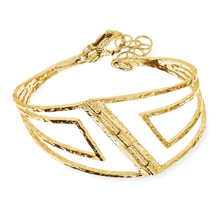 Archè - bracciale in argento dorato