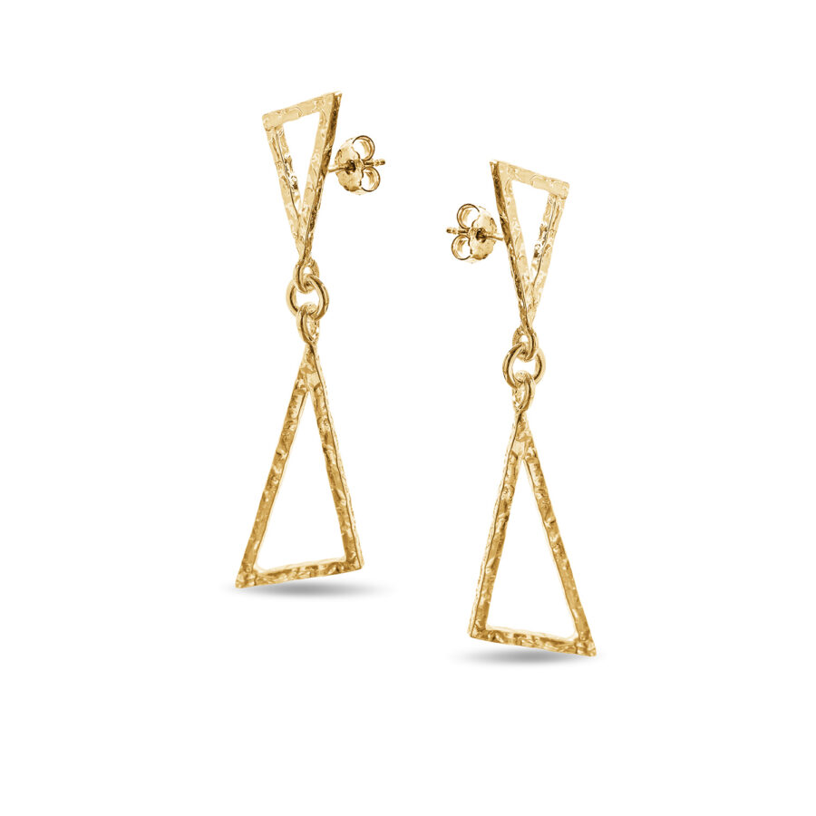 Archè - orecchini in argento dorato