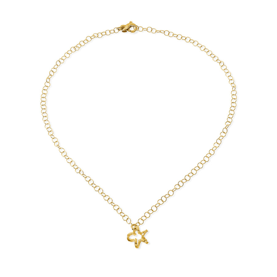 Astrea - collana in argento dorato