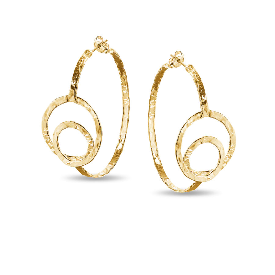 Origine - orecchini in argento dorato